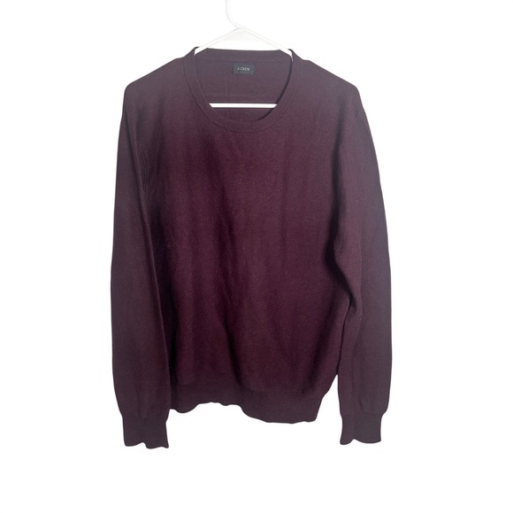 J.Crew Other - J.Crew Mens Burgundy 100% Cotton Crewneck Sweater H6060 Maroon Small FA20